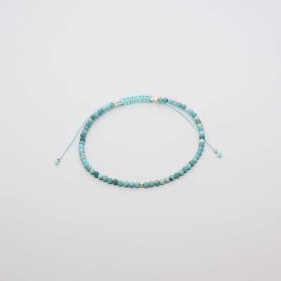 birthstone bracelet - Dezember / Türkis (silber)