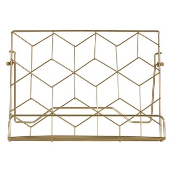 Vertex Contour Matte Gold Finish Support de livre de cuisine 8