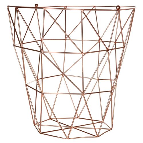 Vertex Copper Finish Storage Basket