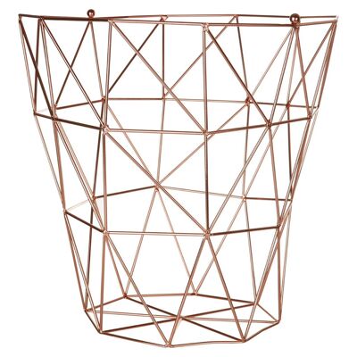 Vertex Copper Finish Storage Basket