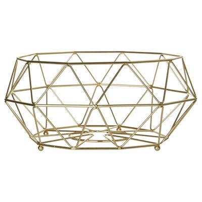 Vertex Gold Finish Fruit Basket