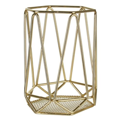 Vertex Gold Finish Utensil Holder