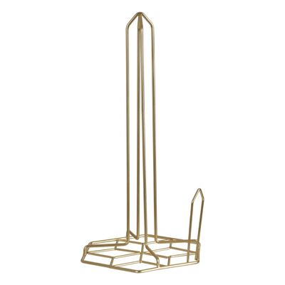 Vertex Kitchen Roll Holder with Contour Matte Gold Finish