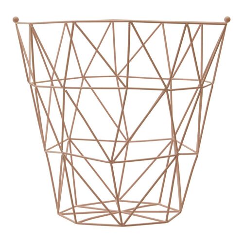 Vertex Pink Finish Storage Basket