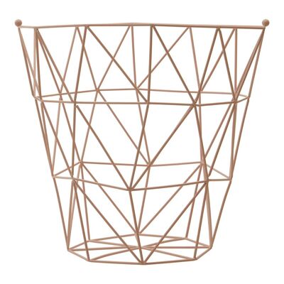 Vertex Pink Finish Storage Basket
