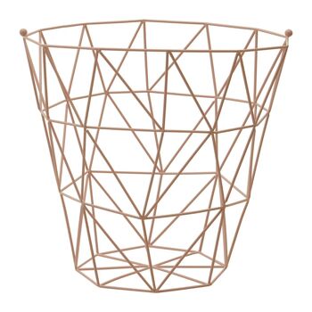 Panier de rangement au fini rose Vertex 3