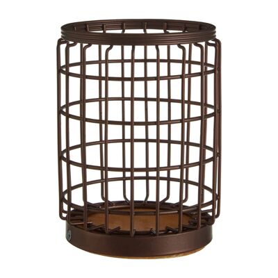 Vertex Round Bronze Coated Utensil Holder