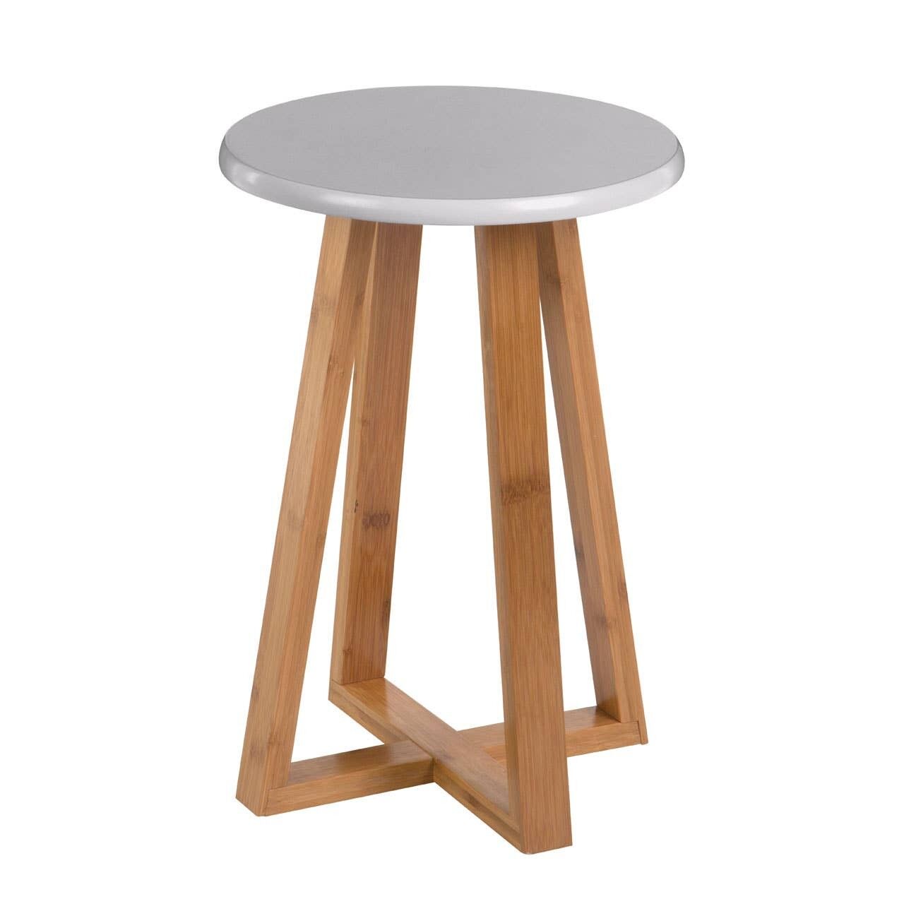 Round bamboo online stool