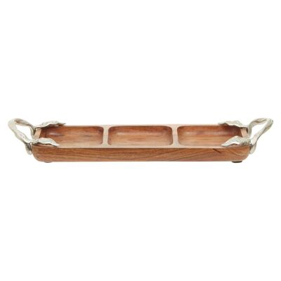 Vine Three Section Rectangular Serving Dish