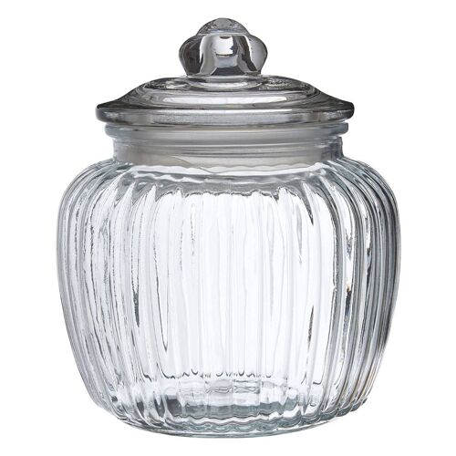 Vintage Design Glass Storage Jar - 1320ml