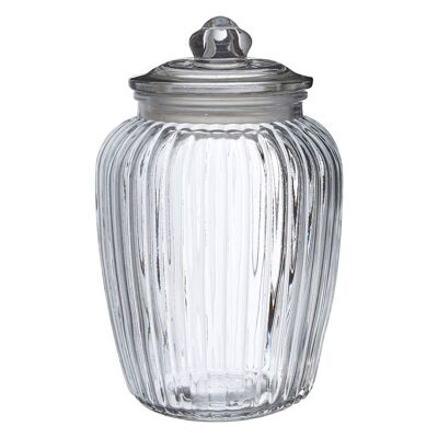 Vintage Design Glass Storage Jar - 2280ml
