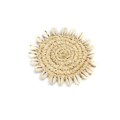 Il sottobicchiere Rafia Shell - Naturale