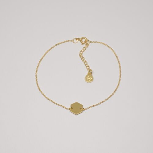 hexagon bracelet - Gold