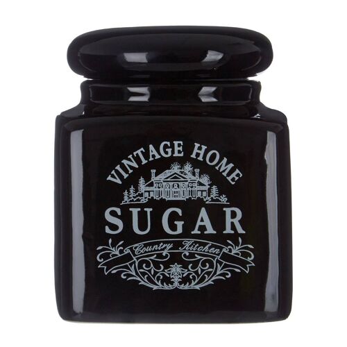 Vintage Home Black Edition Sugar Jar