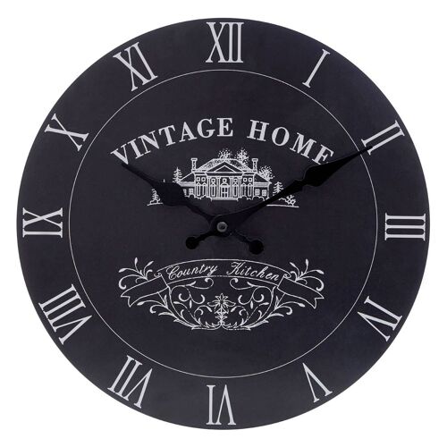 Vintage Home Black Edition Wall Clock
