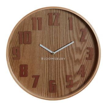 Grande horloge murale Vitus Brown Grain 1