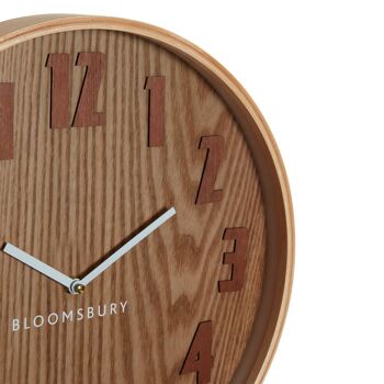 Grande horloge murale Vitus Brown Grain 4