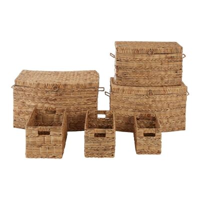 Water Hyacinth Storage Baskets – Set of 6