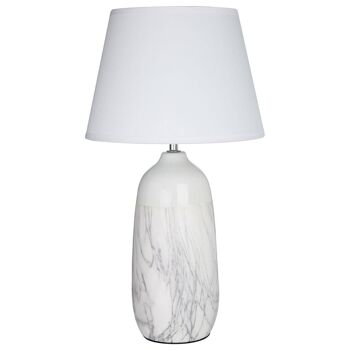 Lampe de table en céramique blanche Welma 1