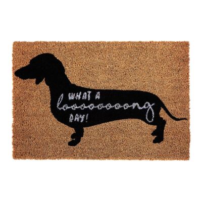 What a Long Day Sausage Dog Doormat
