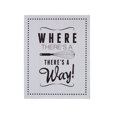 Where There's A Whisk Wall Plaque