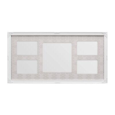 White 5 Photo Multi Photo Frame