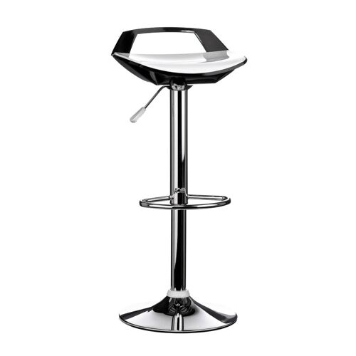 White and Black ABS Bar Stool