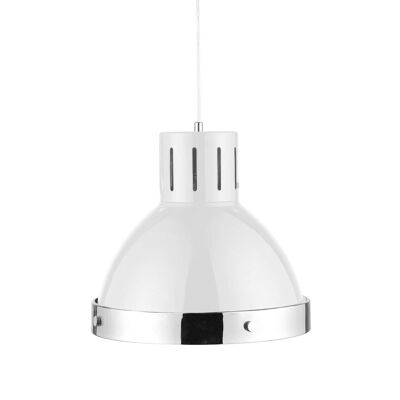 White and Chrome Pendant Light