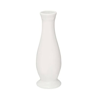 White Curved Vase