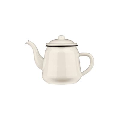 White Enamel Teapot - 900ml