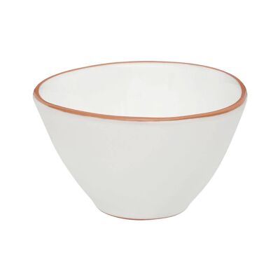 White Glazed Terracotta Calisto Cereal Bowl