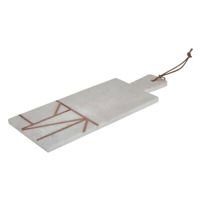 White Marble / Copper Inlay Paddle Board