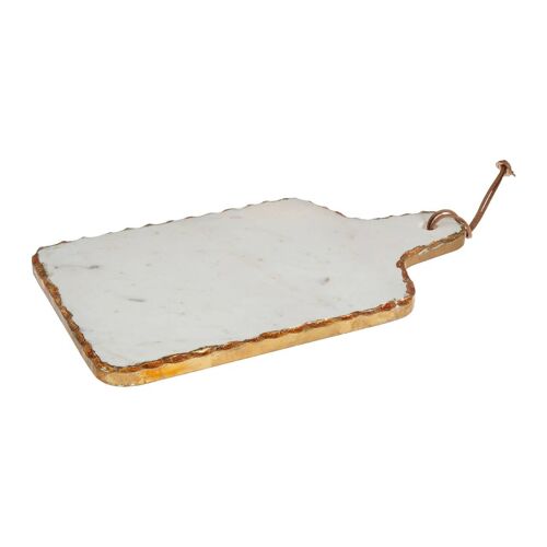 White Marble / Gold Foil Paddle Board