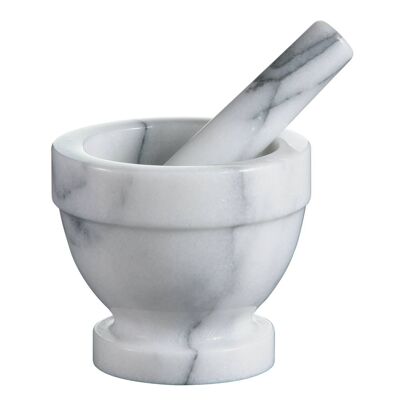 White Marble Large Mortar and Pester
