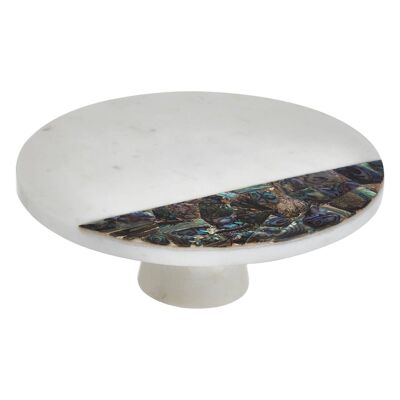 White Marble Round Cake Stand