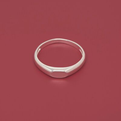 anello con sigillo - argento