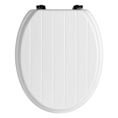 White Panel Effect Toilet Seat