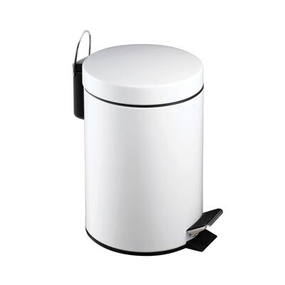 White Pedal Bin - 3 Ltr