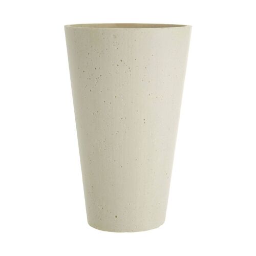 White Polyresin Small Tapered Vase