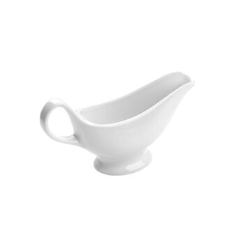 Saucière en porcelaine blanche 2