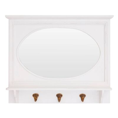 Whitley 3 Hooks Wall Mirror