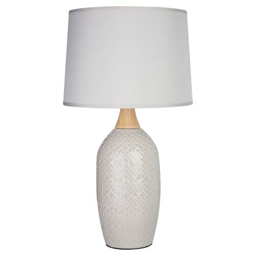 Willow Grey Ceramic Table Lamp