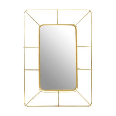Yaxa Wall Mirror Faux Gold Foil
