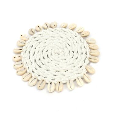 The Seagrass Shell Coaster - Bianco