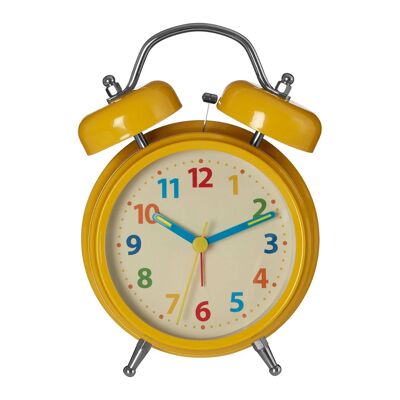 Yellow Metal Alarm Clock