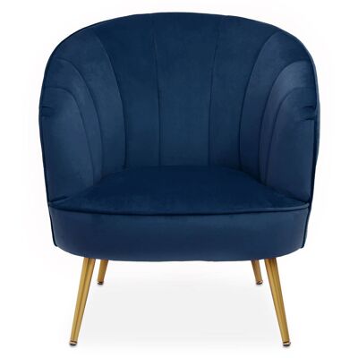 Yolanda Midnight Velvet Chair