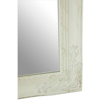 Miroir mural Zelma blanc/or brossé 5