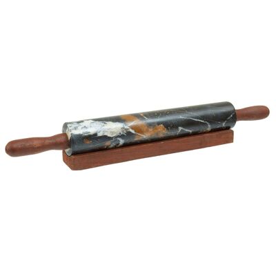 Ziarat Black and Gold Marble Rolling Pin