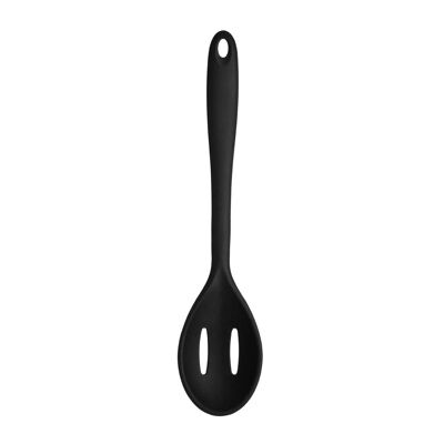 Zing Black Silicone Slotted Spoon