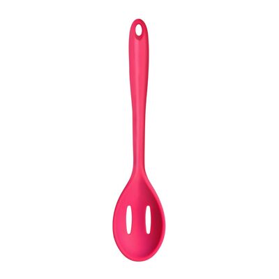 Zing Hot Pink Silicone Slotted Spoon